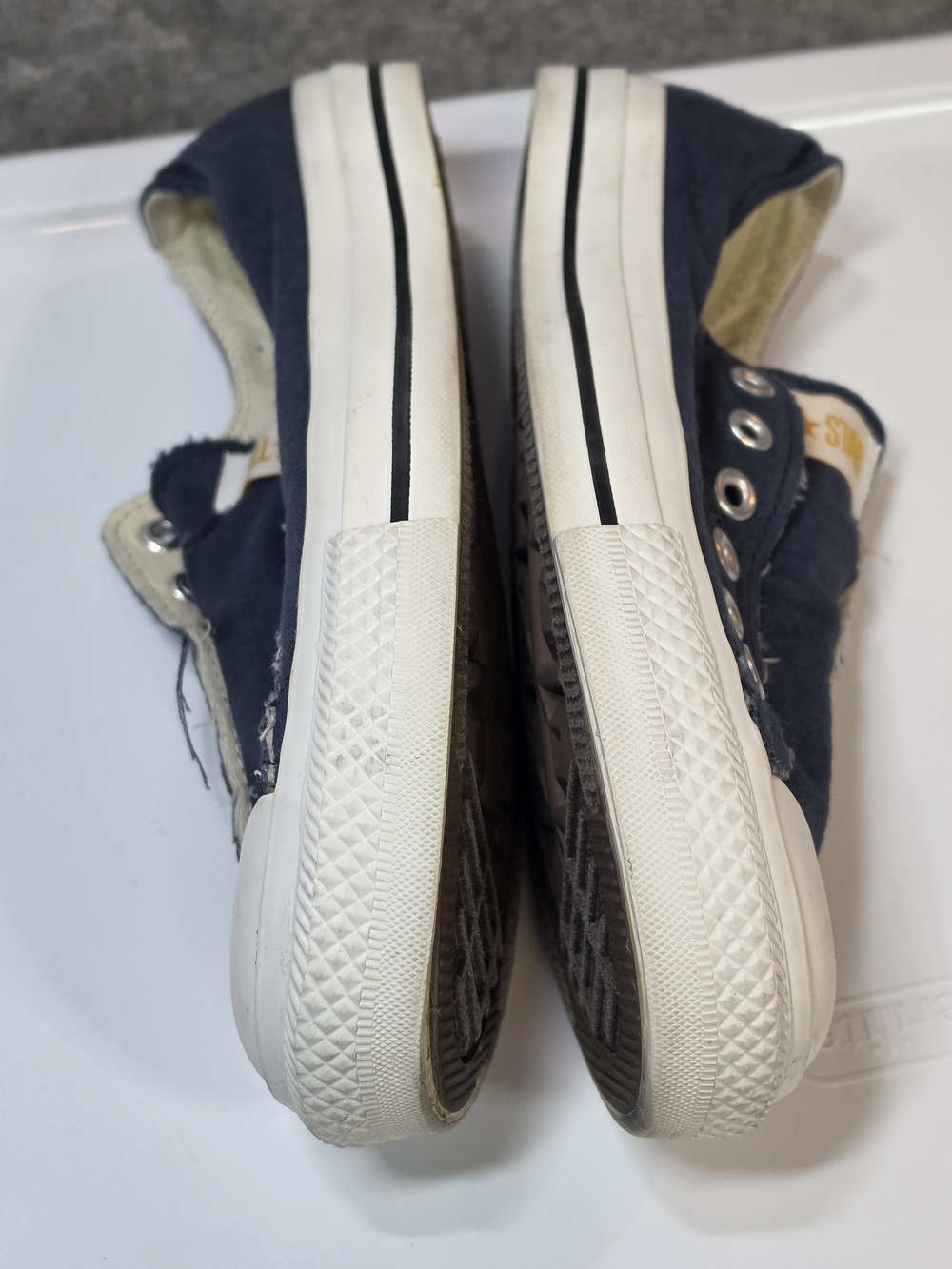 Converse All Star Slip-On Canvas Sneakers in Navy - Picture 4 of 9